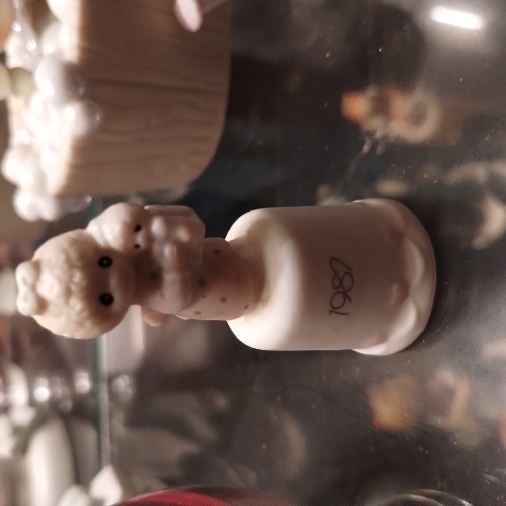 Vintage Ceramic Figurine with 1987 Inscription